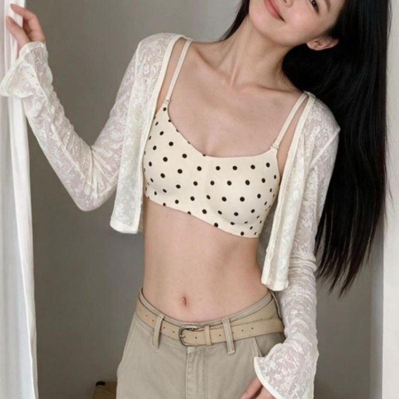 Bralette Wireless Soft - Reggiseno senza fili a pois per