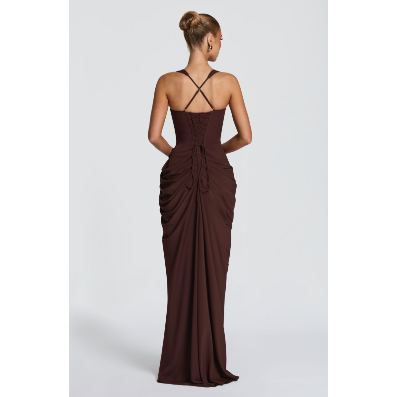 Abito lungo modellante con cor - Corset Waist Cinch recensione e prezzo