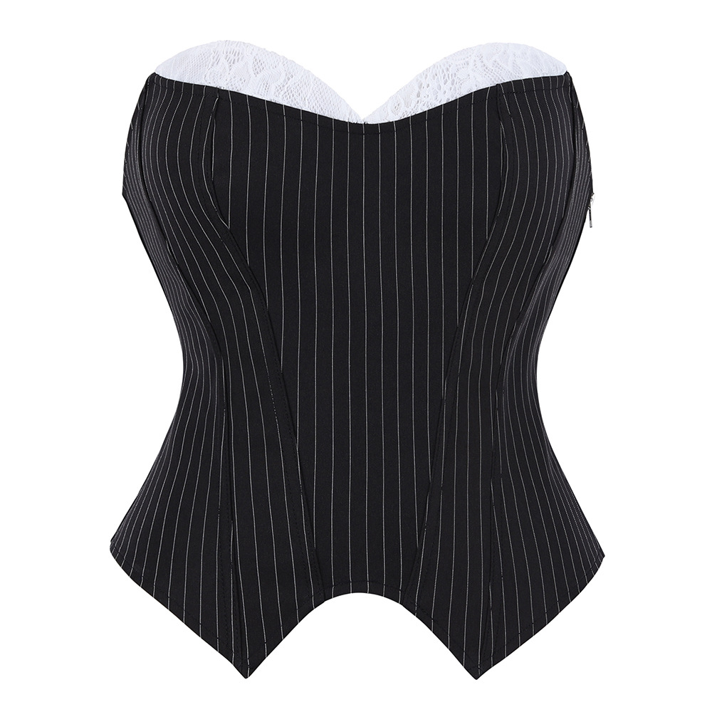 Top Corsetto Nero e Pizzo Senz - Corset Waist Cinch recensione e prezzo