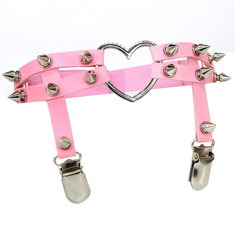 1 pz donne punk gotico cuore c - Garter Belt Set recensione e prezzo