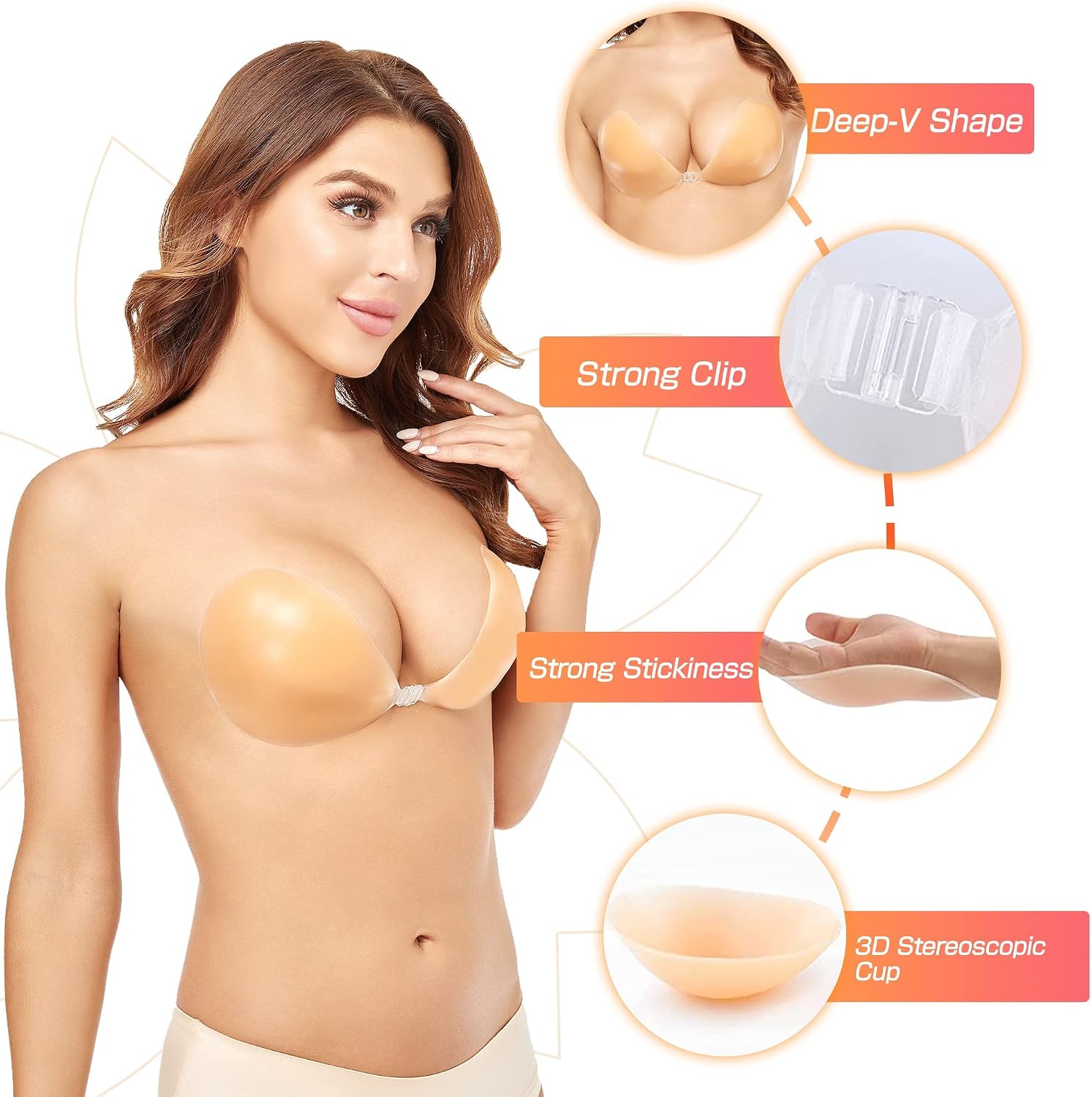 Reggiseno Push-Up Senza Ferret - Silicone Bra Adhesive recensione e prezzo
